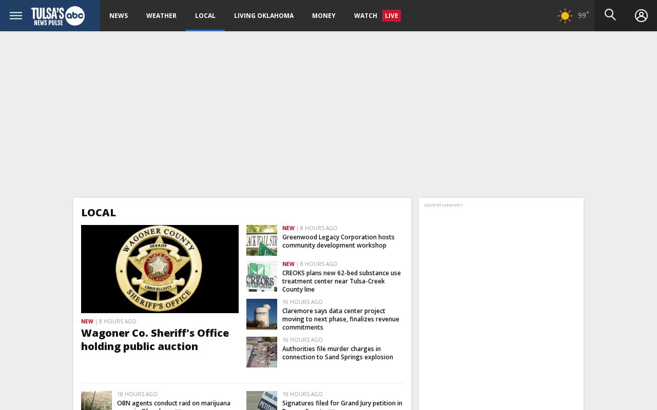 Tulsa County local news record coverage at KTUL
